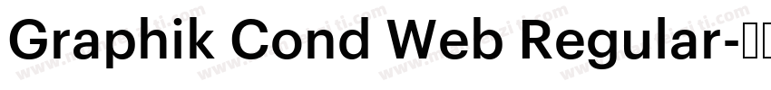 Graphik Cond Web Regular字体转换